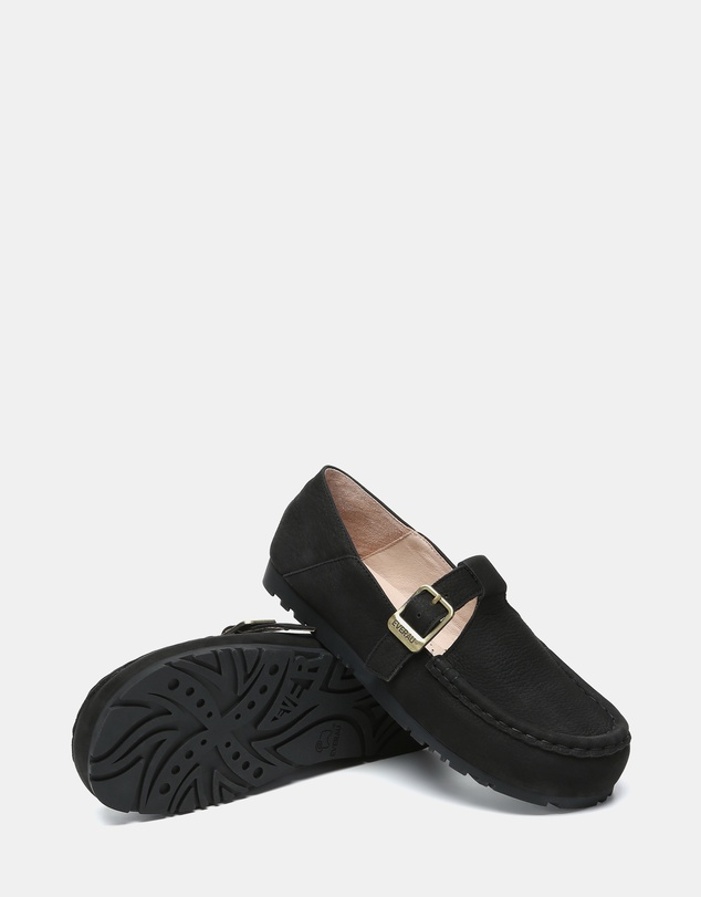 EVERAU - EverAU Ugg Maria Cow Suede Upper Loafer Oxfords Flats