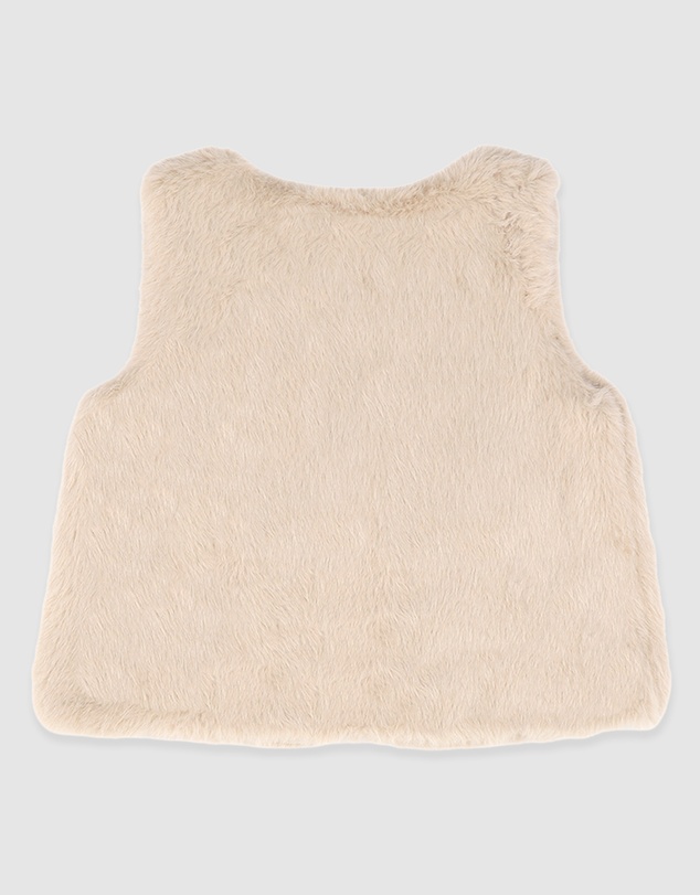 Bebe by Minihaha - Winnie Emb. Faux Fur Vest 3-7 Yrs