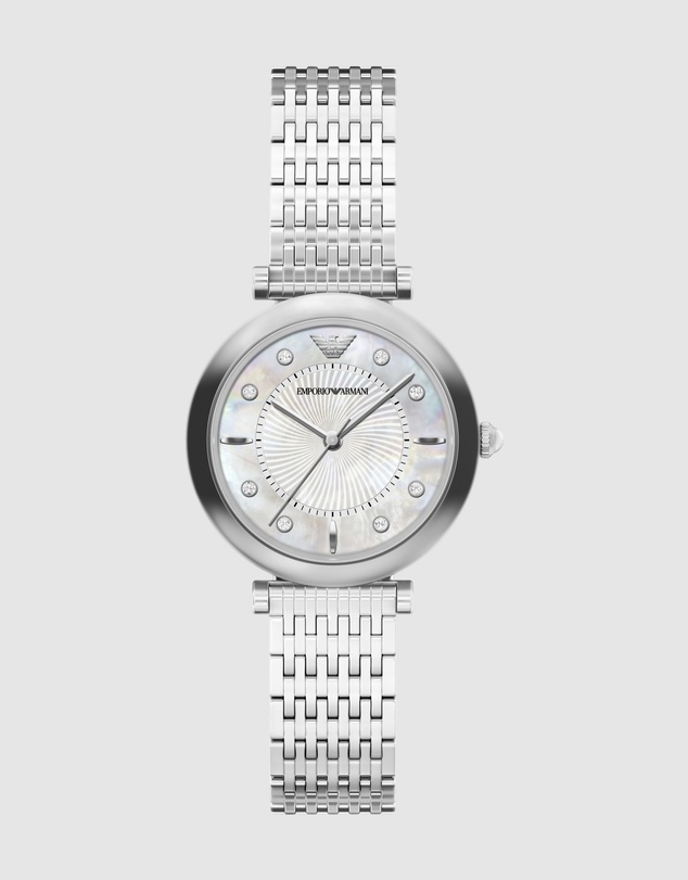 Emporio Armani - Silver Tone Analogue Watch