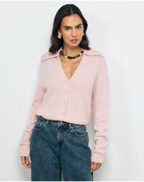 AERE - Pia Brushed Knit Cardigan