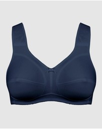 Naturana - Cotton Blend Full Coverage Wide Strap Bra