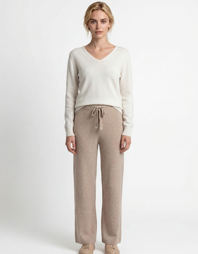 SILK MAGNOLIA - Wool Pant