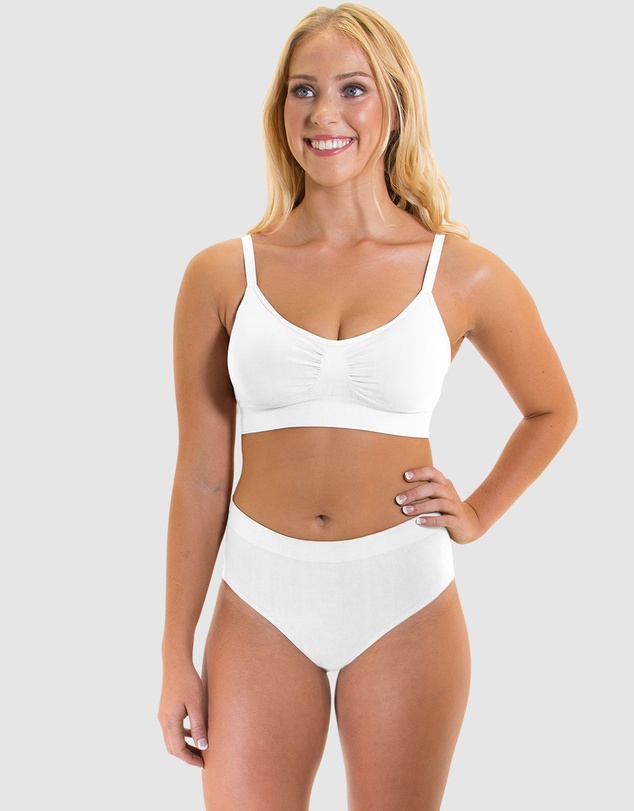 B Free Intimate Apparel - Wire-free Bamboo Padded Bra (B-C-D-DD-E-F-G-H) Cup