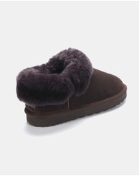 AusWooli Ugg Boots - Coogee Sheepskin Cozy Ankle Slippers