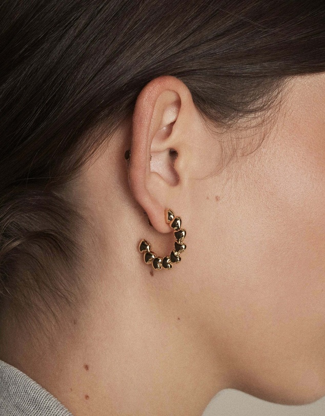 MIMCO - Fated Heart Hoop Earrings