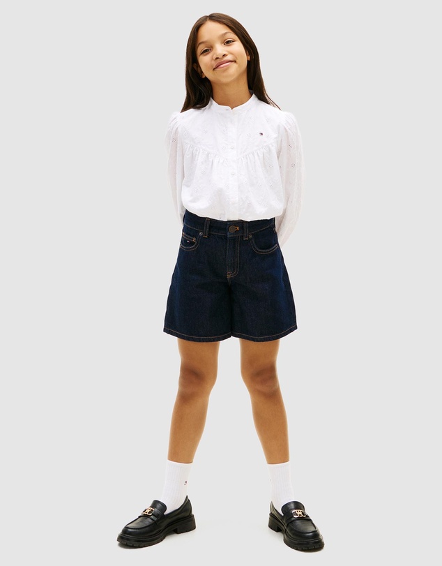 Tommy Hilfiger - Regular Fit Broderie Anglaise Shirt - Kids
