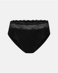 Modibodi - Sensual Period Hi Waist Bikini Super Absorbency Black