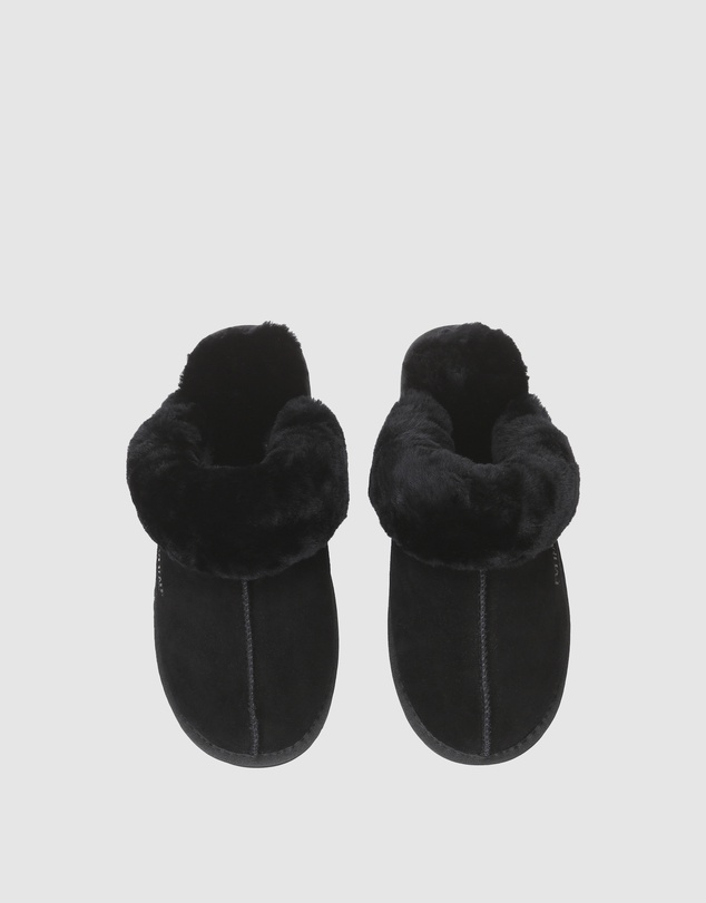 EVERAU - EverAU Ugg Muffin Slipper Suede Cow Suede Upper House Shoes