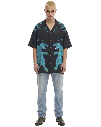 THE TALES - Osaka Tiger Silk Shirt