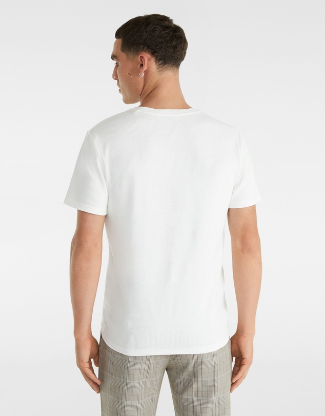 yd. - Self Stripe Textured Tee
