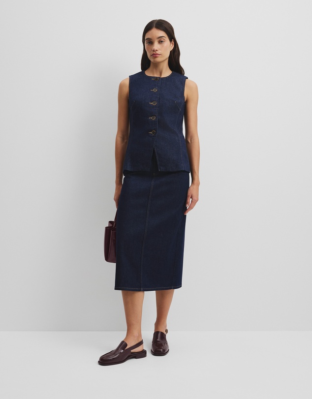 Country Road - Denim Sleeveless Top