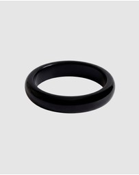 HOUSE OF SLANI - Stackable Black Aura Resin Bangle