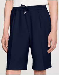 Sandro - Jersey Pli Shorts