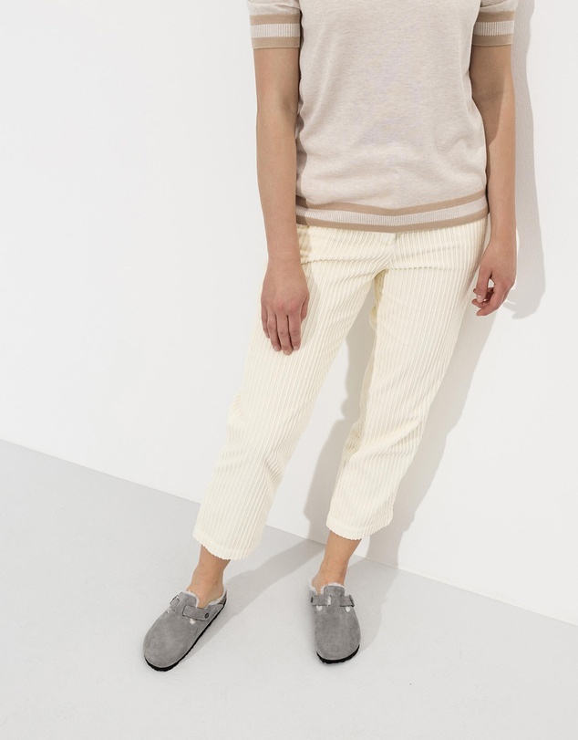 Birkenstock - Boston Suede Leather/Shearling Narrow