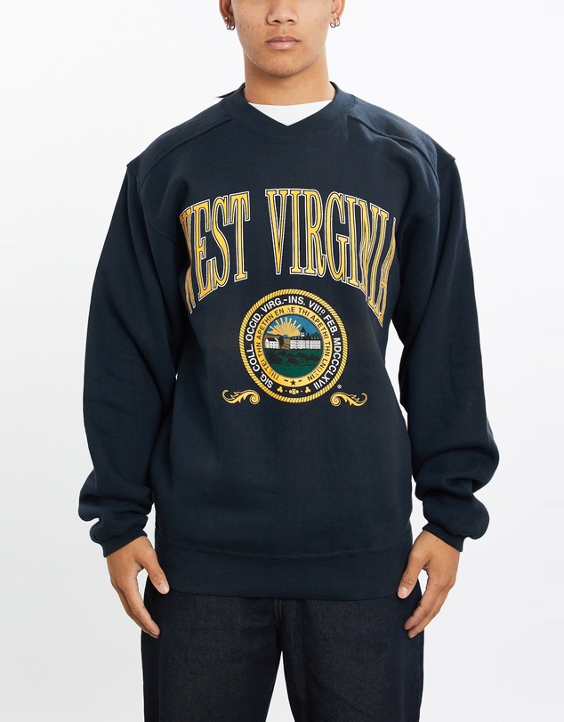 Vintage by The Real Deal - Pre Loved - Vintage 90s West Virginia University Sweatshirt
