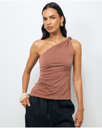 AERE - Manon One Shoulder Top
