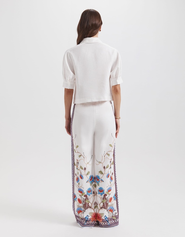 SABA - Lila Linen Puff Sleeve Top