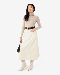 Forcast - Sam Panel Denim Skirt