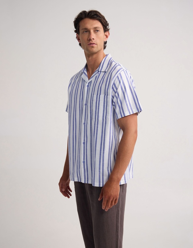 Oxford - Griffin Striped Short Sleeve Shirt