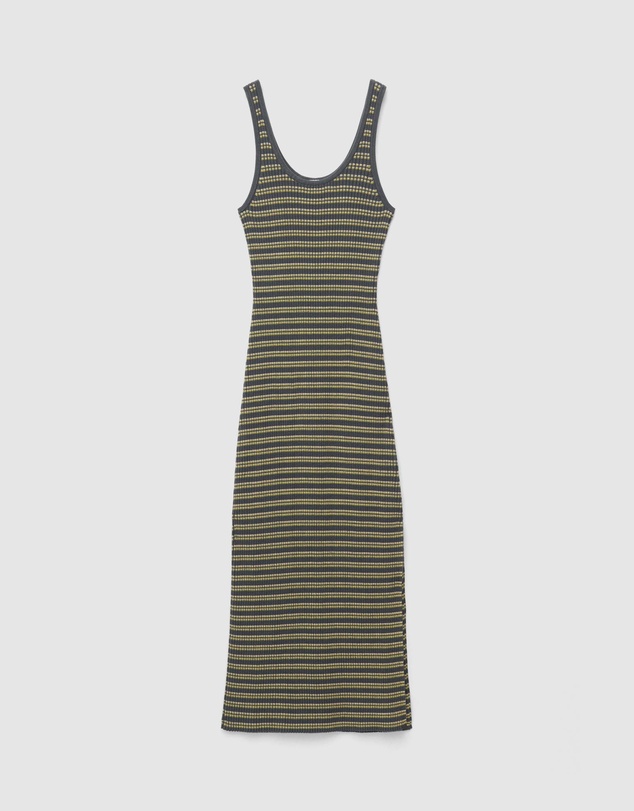 & Other Stories - Striped Rib-Knit Midi Dress