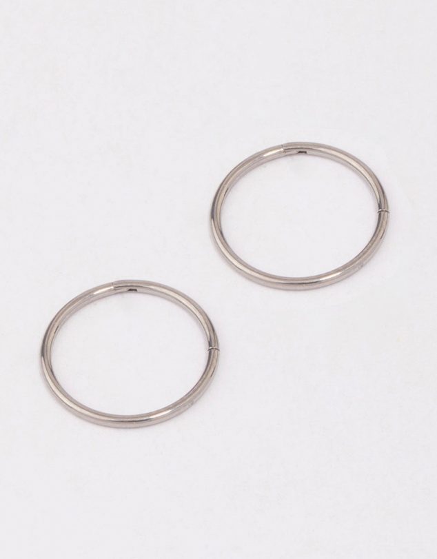 Lovisa - Titanium Fine Sleeper Earrings 10mm