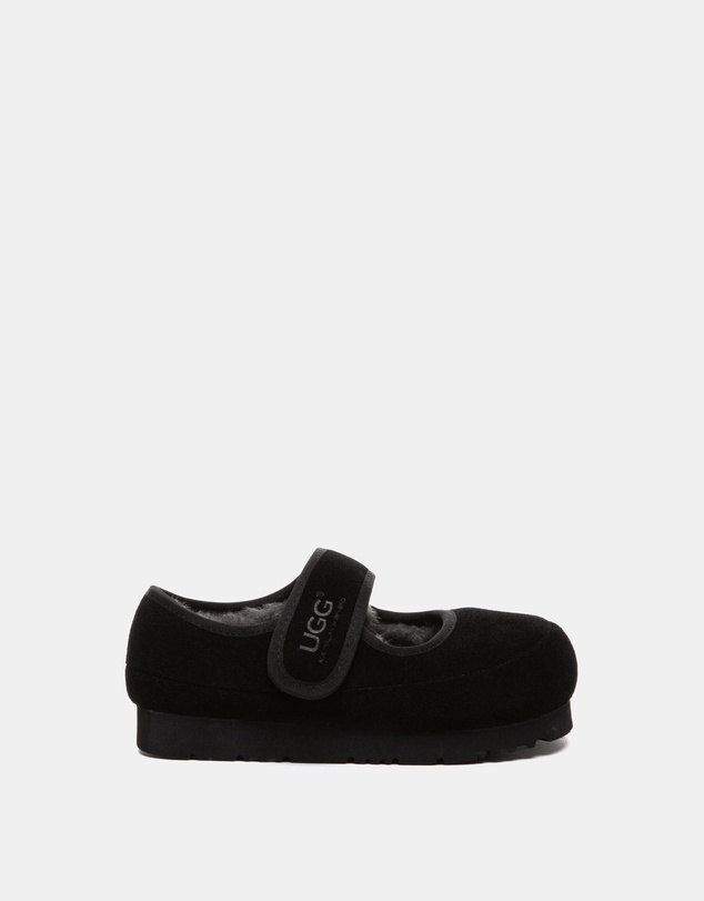 EVERAU - Australian Shepherd Ugg Millie Kids Cow Suede Upper Loafer Oxfords Flats