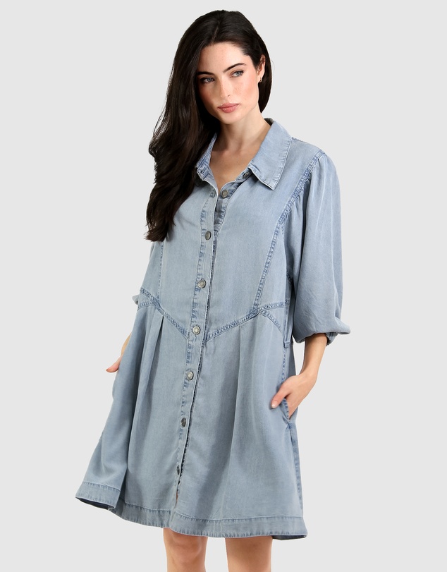 Belle & Bloom - Supercut Denim Dress