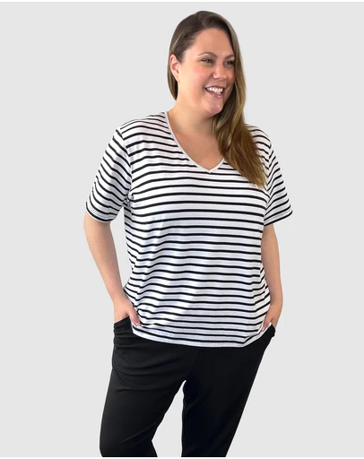 Love Your Wardrobe - Cassie Stripe Tee