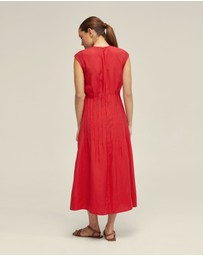 Oxford - Clementine Pin-Tuck Dress