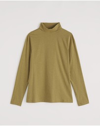 Seasalt - Seasalt Cornwall Green Landing Roll Neck Top