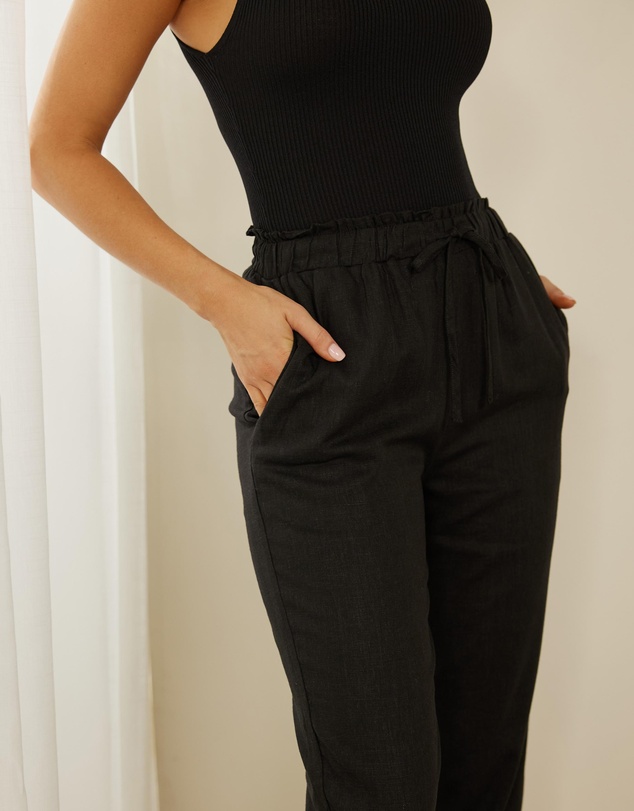 Atmos&Here - Alis Linen Blend Pants