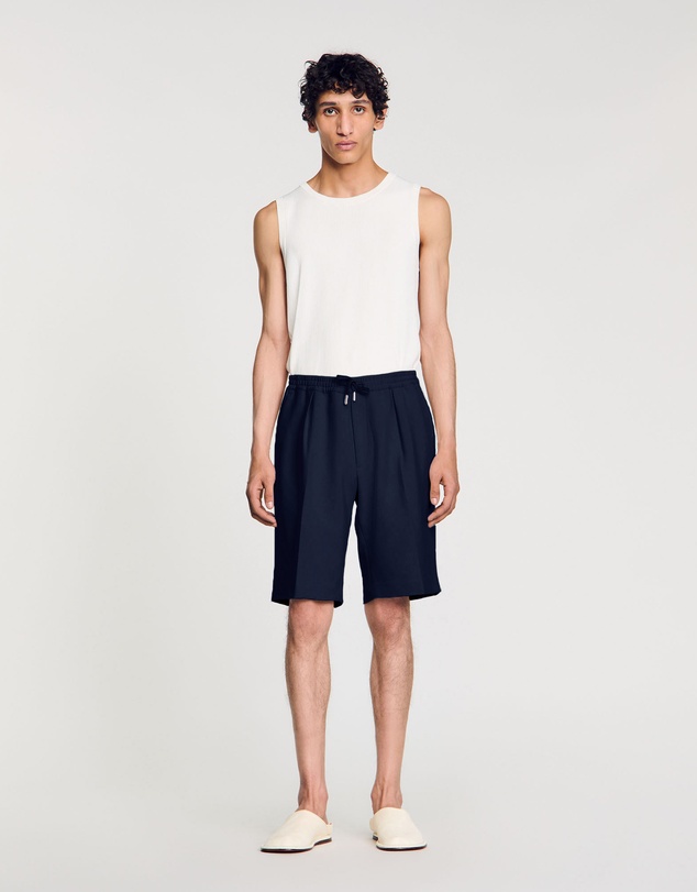 Sandro - Jersey Pli Shorts