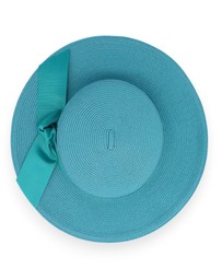 Morgan & Taylor - Clarke Racewear Boater in Teal Blue