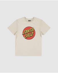 Santa Cruz - Classic Dot Puff Front Tee - Teens