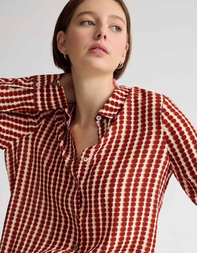 Oxford - Poppy Printed Blouse