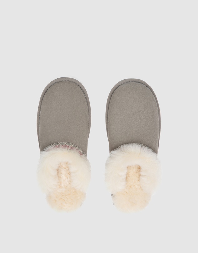 EVERAU - Australian Shepherd Ugg Liora Slipper Cow Suede Upper House Shoes