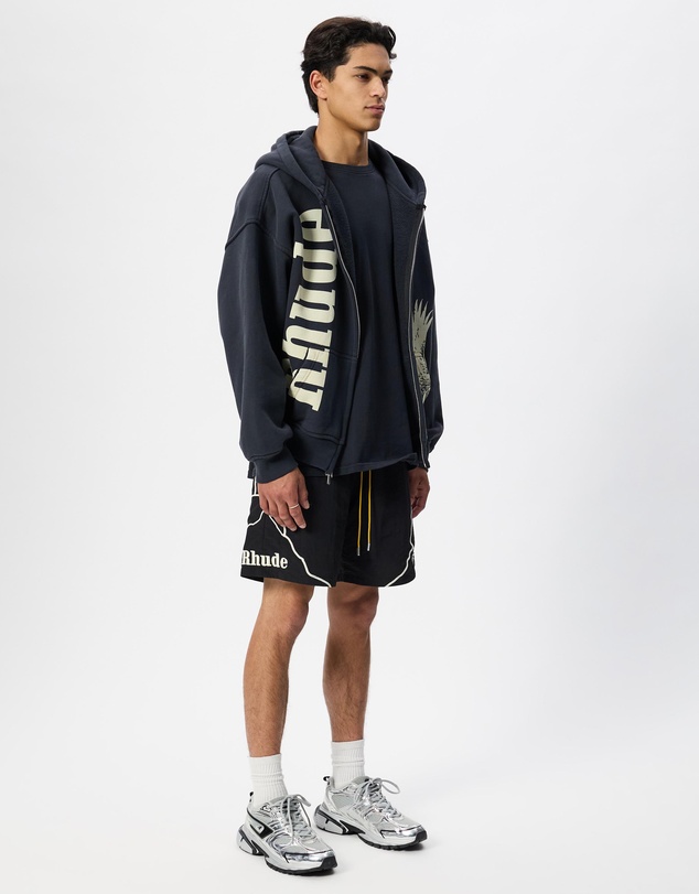 RHUDE - Eagle Pass Zip-Up Hoodie