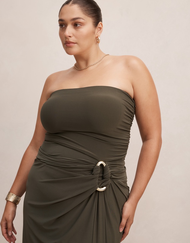 Forever New Curve - Keely Curve Strapless Jersey Maxi Dress