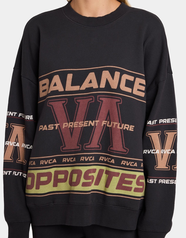RVCA - Womens Puck It Pover Crew Neck