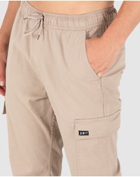 UNIT - UNIT Pivot Elastic Waist Cuffed Cargo Pants