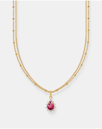 THOMAS SABO - Vintage Romance double-row necklace with pendant