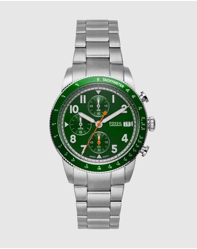 Fossil - Sport Tourer Silver Tone Chronograph Watch