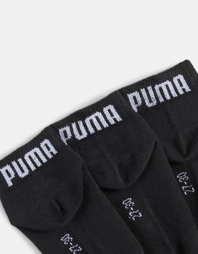Puma - 3-Pack Plain Quarter Socks - Kids-Teens
