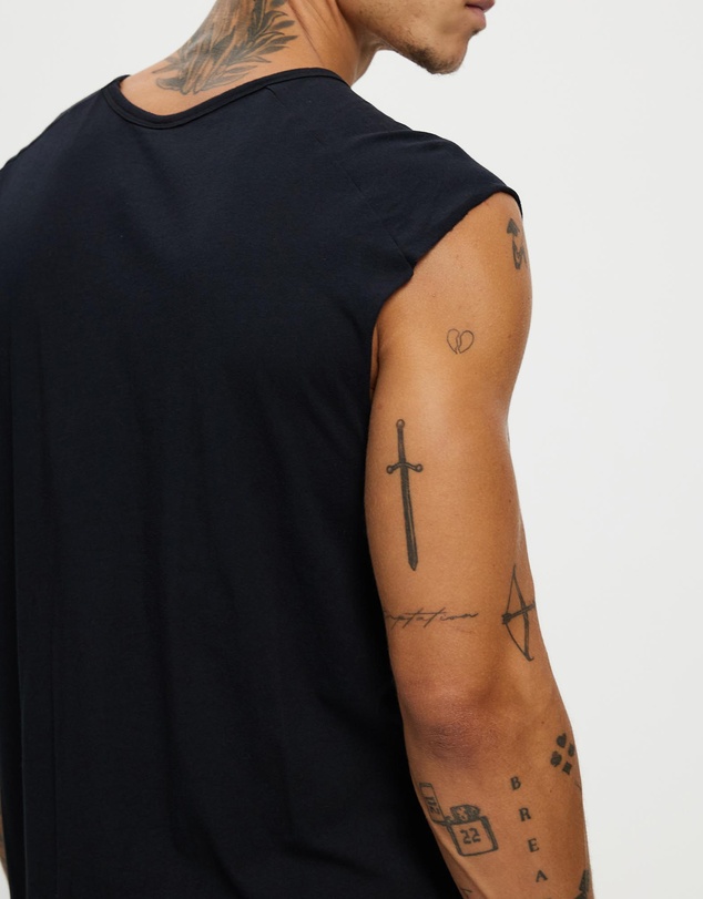 Surrounded By Ghosts - The Graftonite Asymmetrical Cotton Tail Muscle T-Shirt