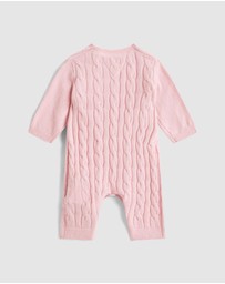 Tommy Hilfiger - Cable Knit Relaxed Coverall - Baby