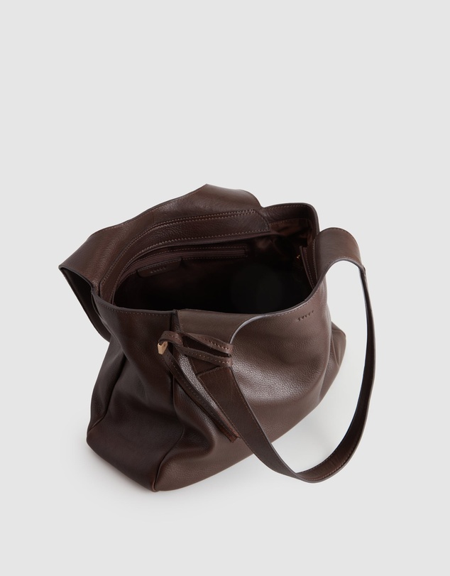 Evity - Clara Leather Charm Tote Bag