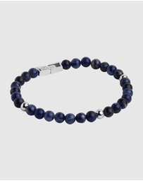 Najo - Atlas 6mm Sodalite & Steel Bracelet