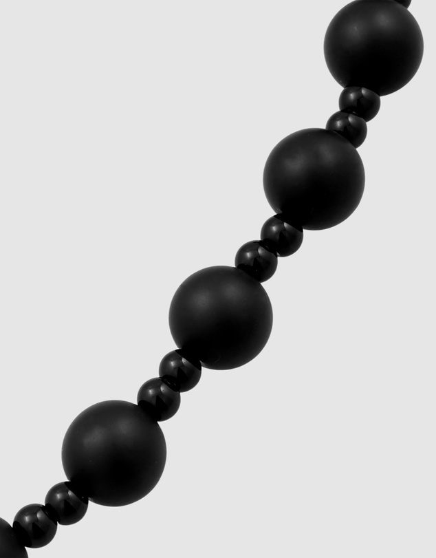 Haze & Glory - ICONIC EXCLUSIVE - Necklace Men Onyx Beads 925 Sterling Silver