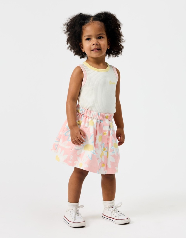 Goldie + Ace - Pink Daisy Skirt - ICONIC EXCLUSIVE - Babies-Kids