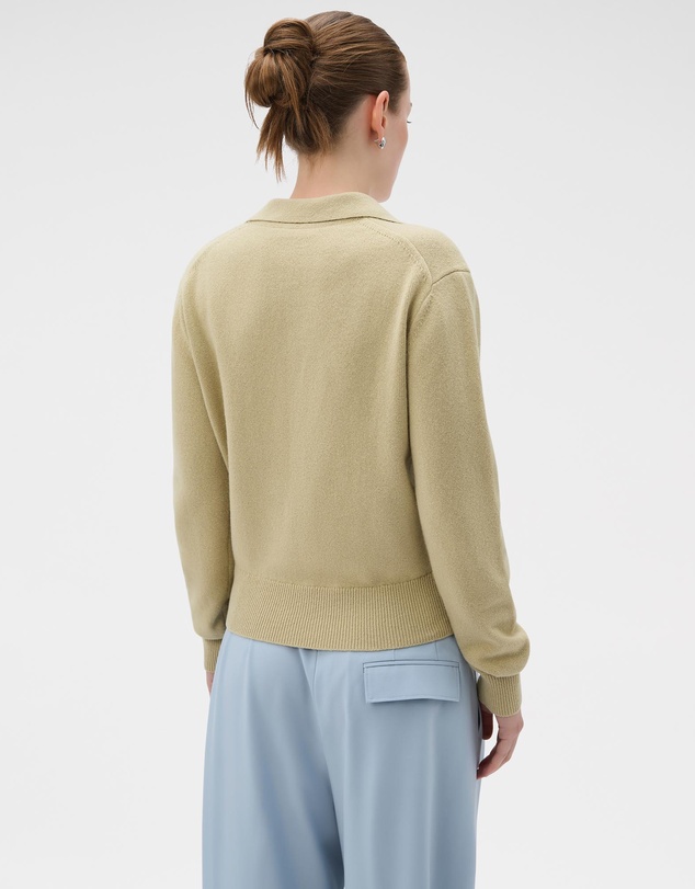Oroton - Long Sleeve Zip Polo